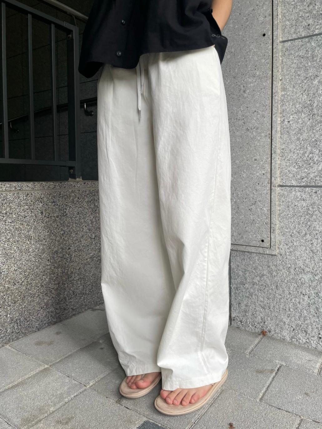 *당일발송 natural cotton banding pants (3color)