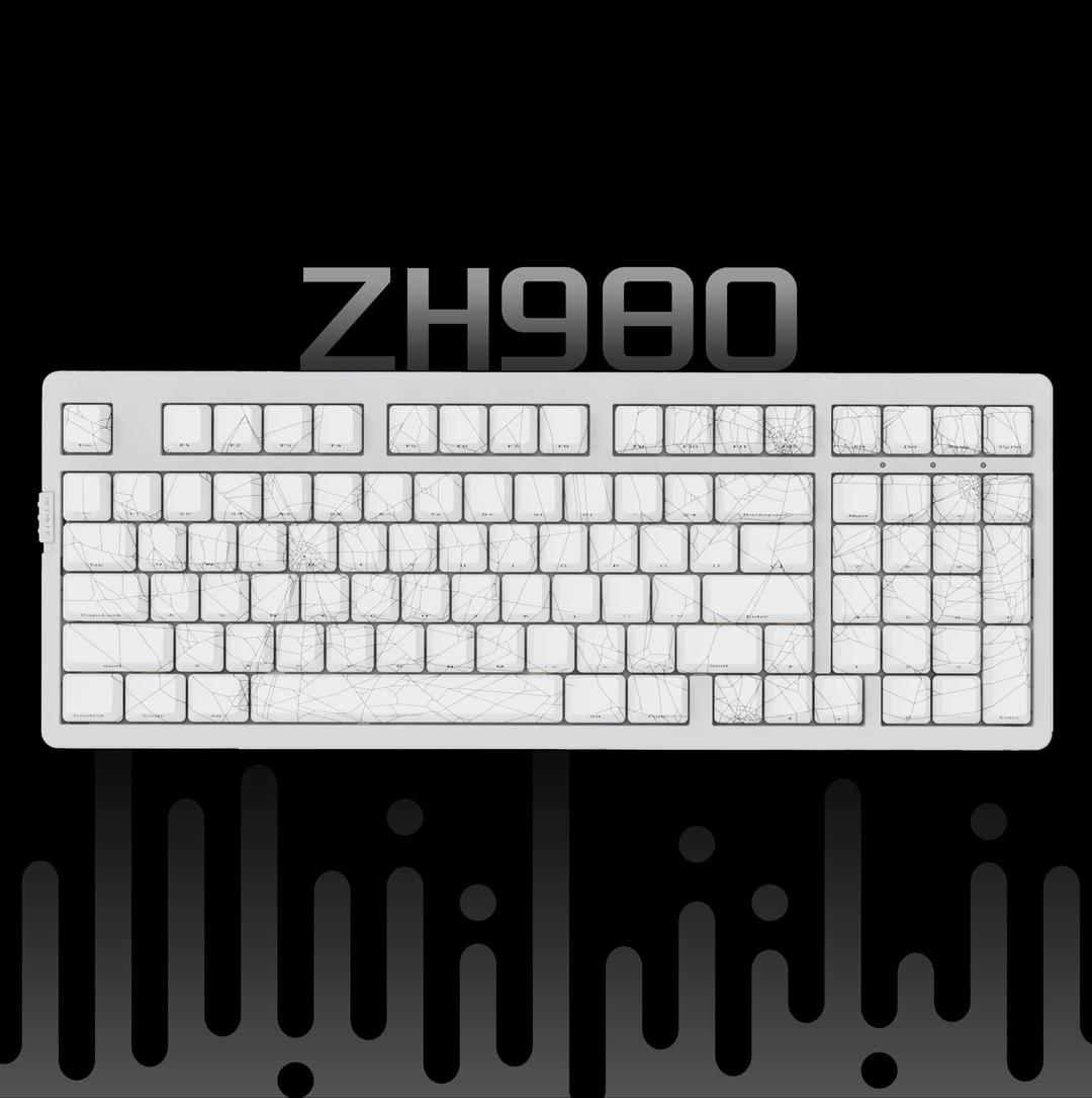 ZH980 95% Mechanical Keyboard,PBT Material Keycap