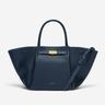 The Midi New York - One Size / navy small grain & ecru stitching