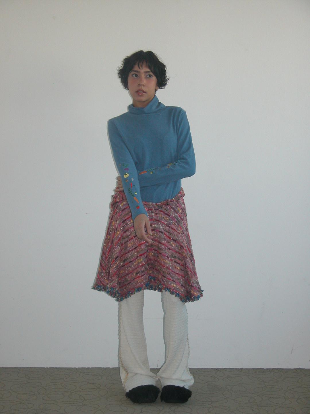 Market turtle neck, Blue