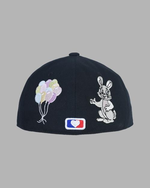 RABBIT EMBROIDERY CAP (DEEP NAVY)