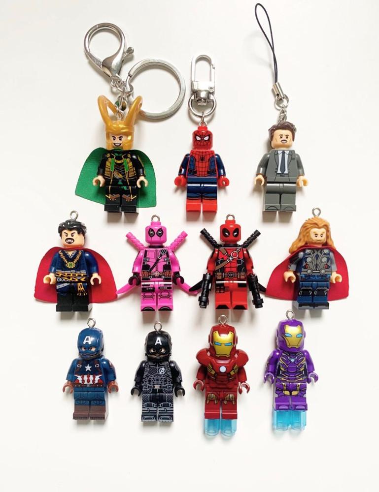 마블키링 아이언맨 캡틴아메리카 에어팟 자동차키홀더 레고호환