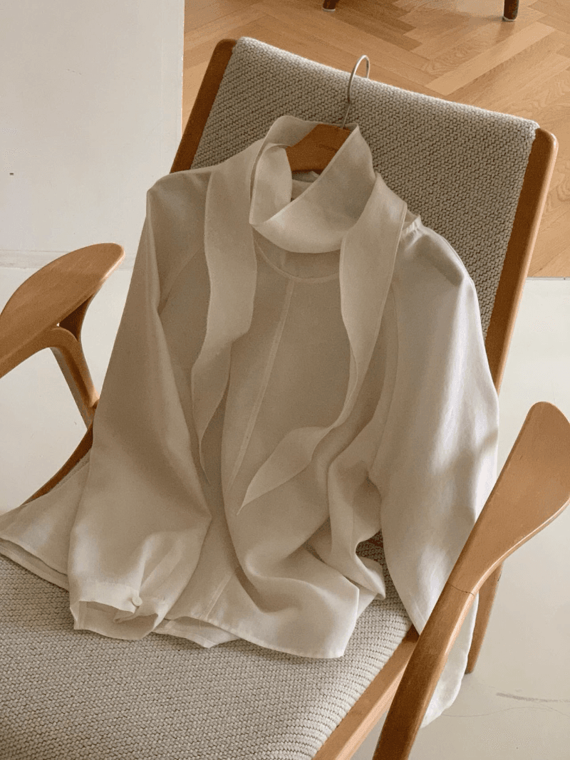 헬로마틸다 [런던레이스]카미 타이 블라우스