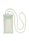 Crystal Strap Waterproof Phone Pouch_Mint
