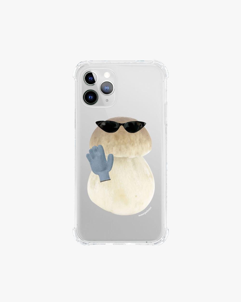 Hi mushroom clear jelly hard case