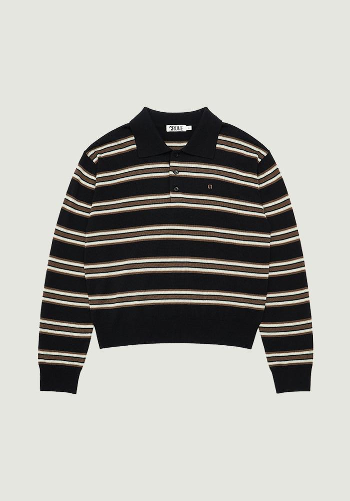 TESSA STRIPE COLLAR KNIT
