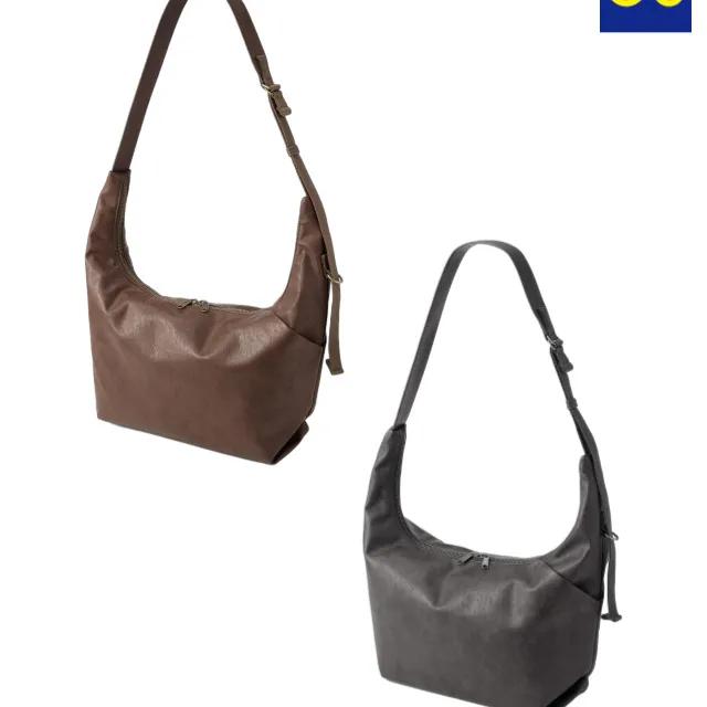 GU 빈티지 이펙트 크로스백 Q 남녀공용 가방 블랙 브라운