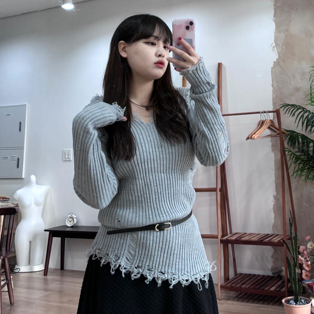 [유니크/~77] 로컬 빈티지 슬림 롱 니트 : 식스앤식스 SIXNSIX