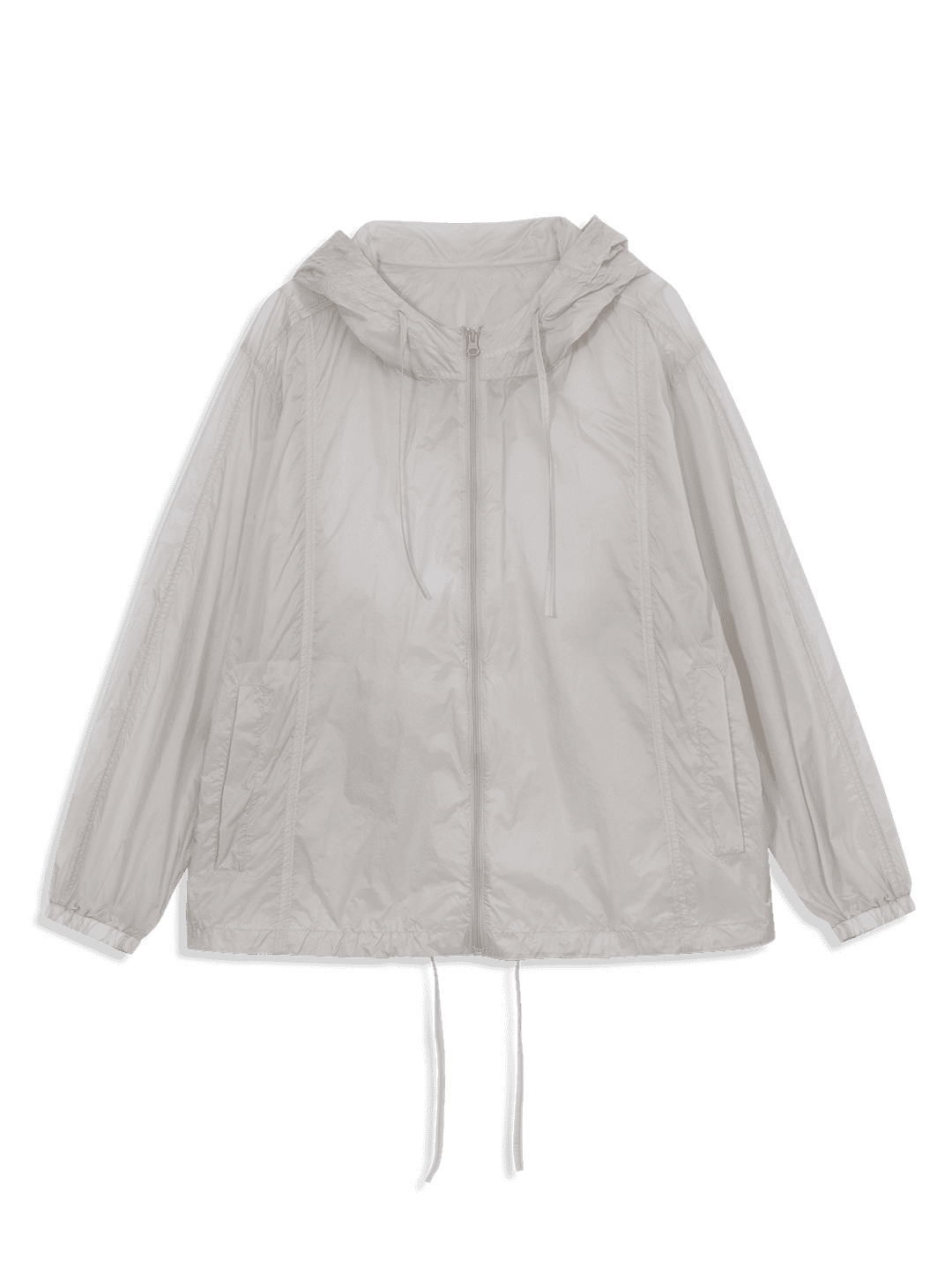 LIGHT DRAWSTRING ANORAK (MIST GREY)