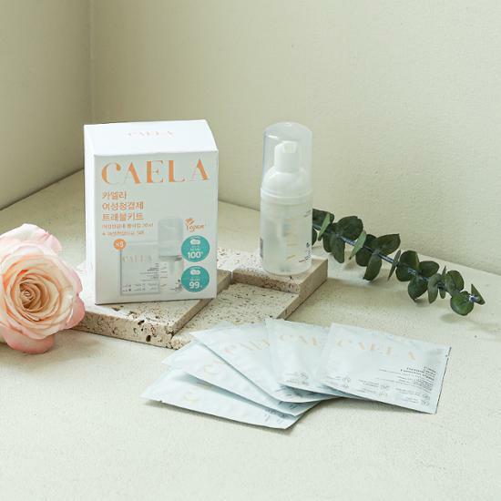 카엘라 비건 여성청결제 트래블키트 (폼30ml+여성청결티슈5매)