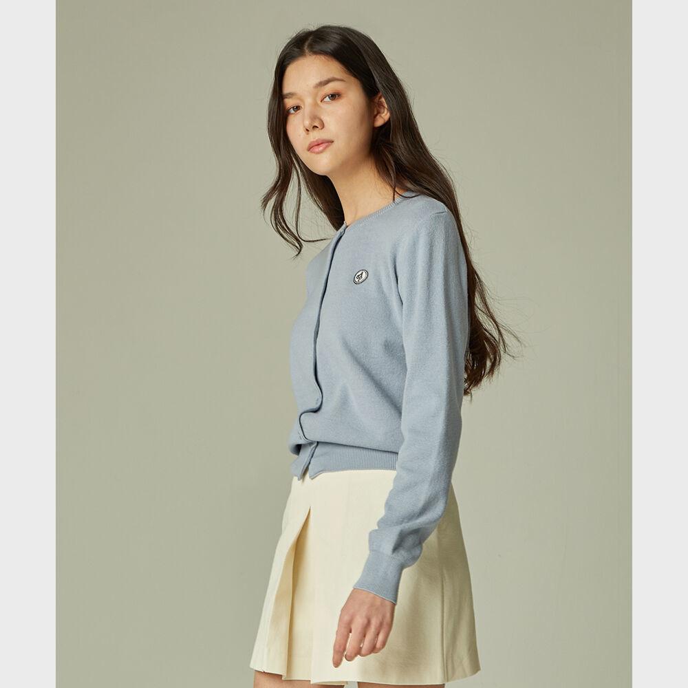 AGP  오가닉 크롭 가디건(W) 스카이 블루