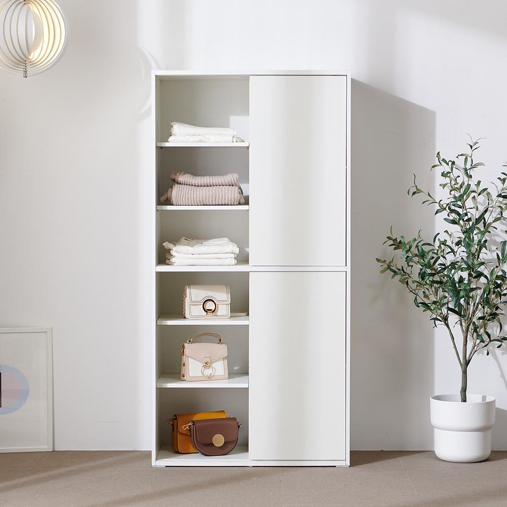 가구소점 온화 슬라이딩수납장 미닫이 이불 수납장 1600