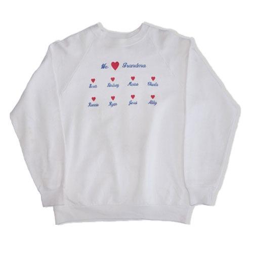 1990's Vintage Jerzees 50/50 Me Love Grandma Sweatshirt(100-105)