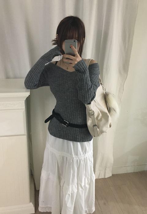 이즈이즈 Vintage Punching Skirt