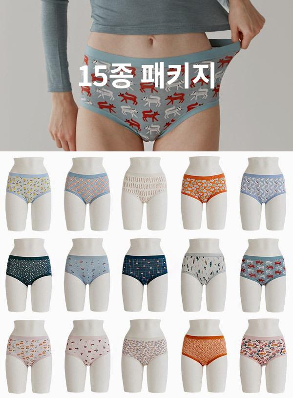 '비밀의 숲\' 인견 나염 팬티 15종 컬렉션 LWHFW245