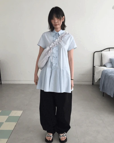 [MD추천]스트라이프 크로아상백 (2color)