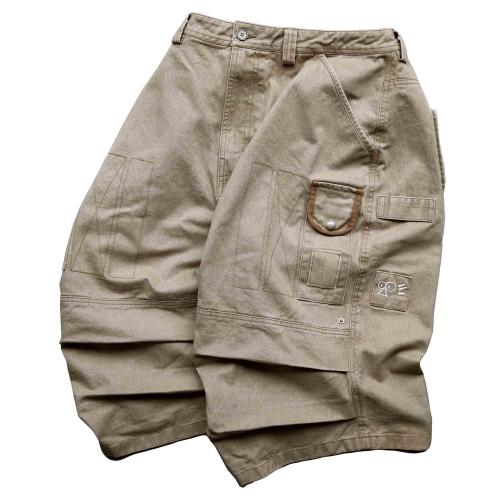 비트리 카고 와이드 버뮤다 팬츠 [다크베이지]