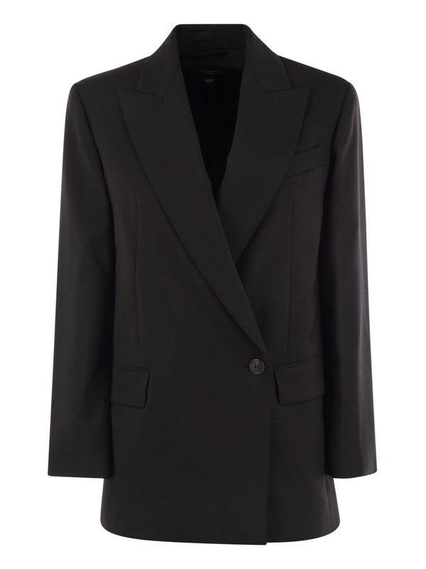 울 싱글 브레스티드 자켓