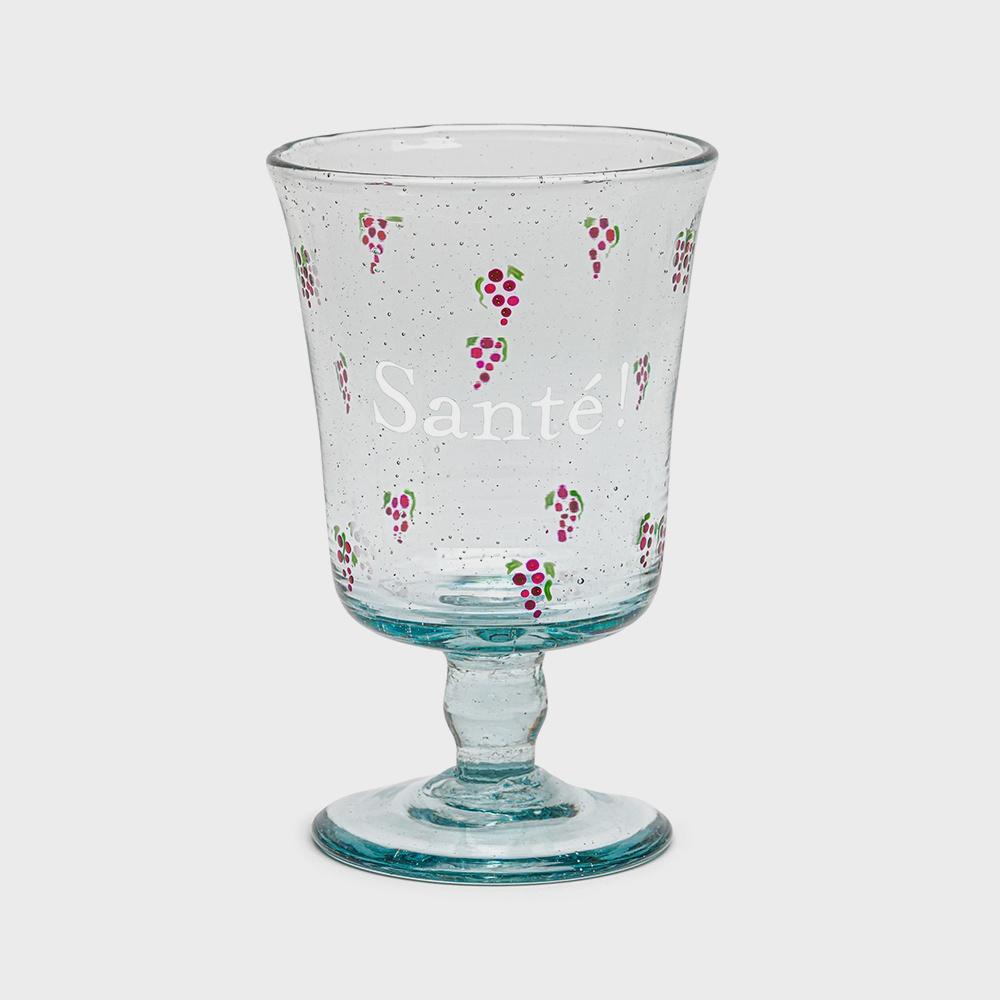 PERSONNALIZED WINE GLASSES - TOUT EN RAISINS (포도 패턴)