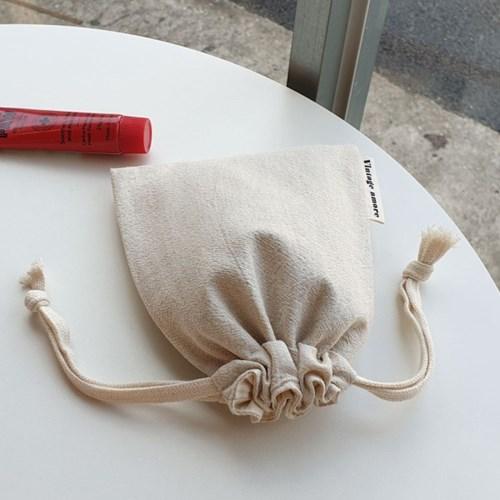 [빈티지아모르]내츄럴 무지 파우치