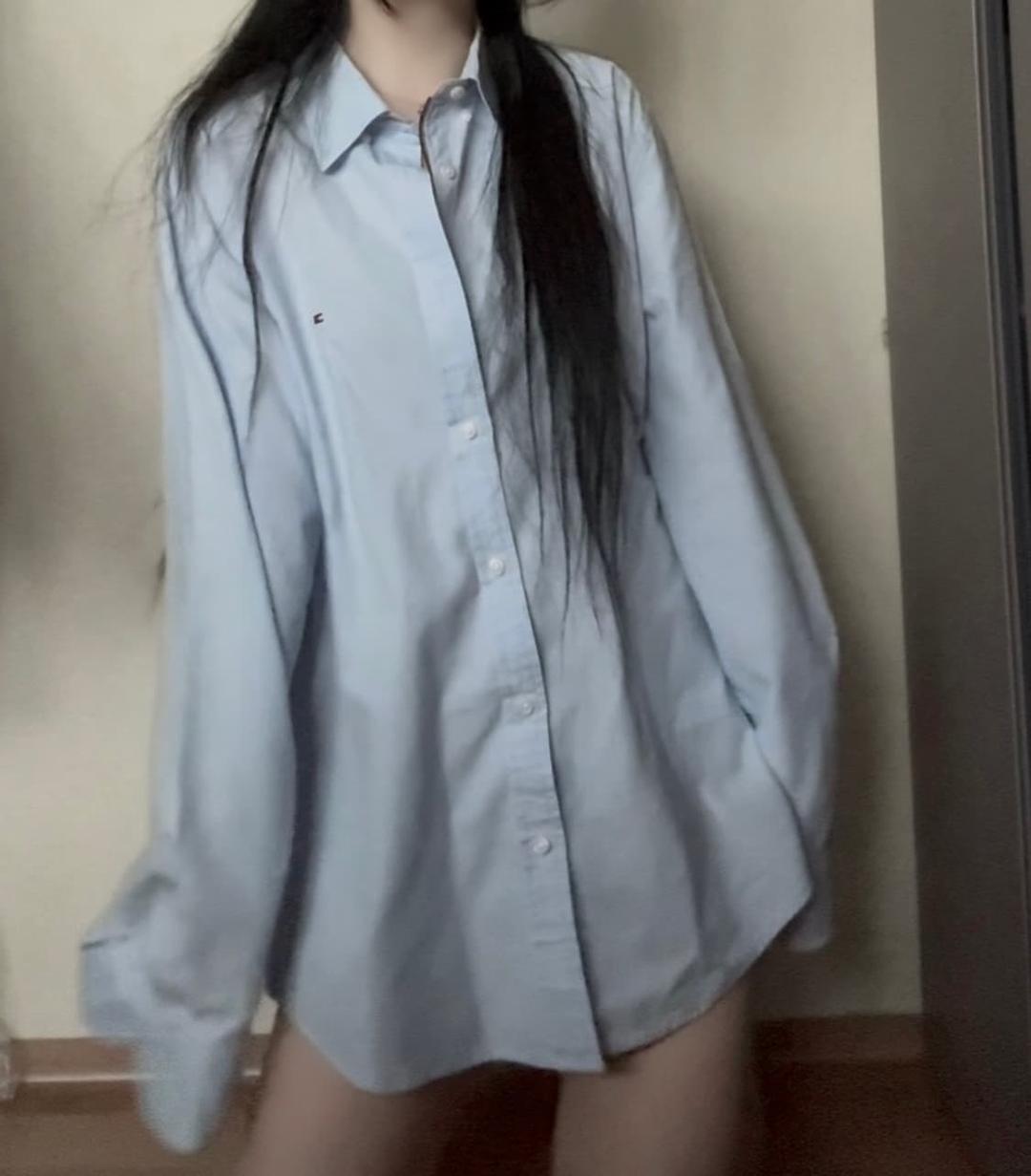 타미힐피거 소라색 셔츠 | 후루츠패밀리