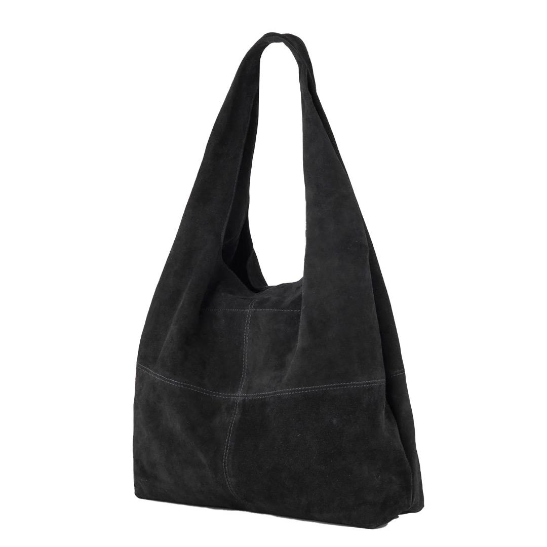 BSG019 Suede Dalliea Bag: Black