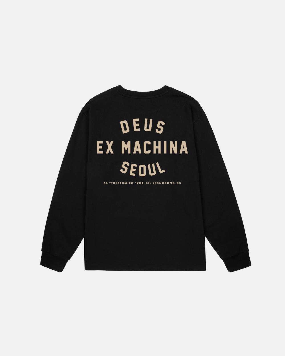 Seoul College Address Ls Tee_Black