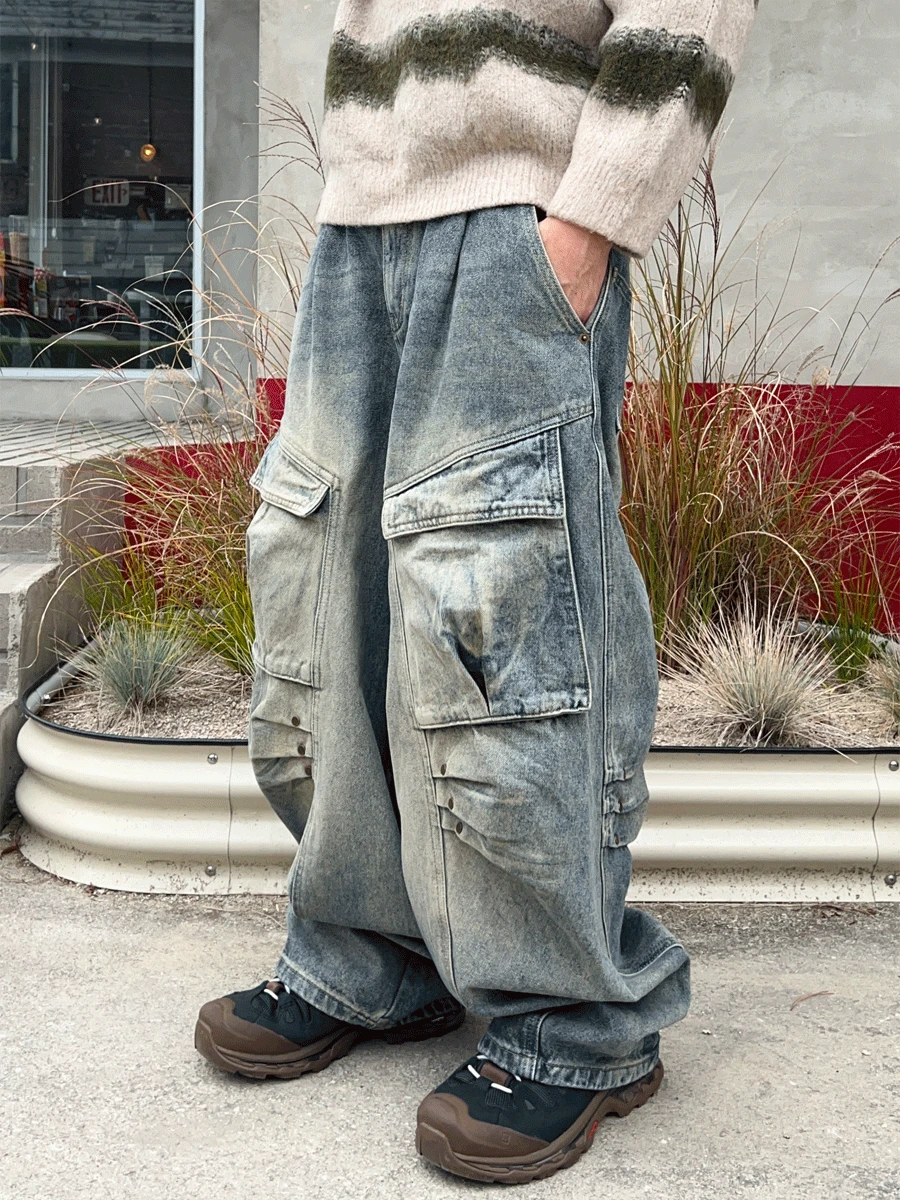 Dynamic Rivet Cargo Denim (2color)