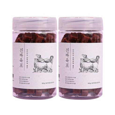 펫프렌즈 진짜육포 양고기 180g x2개 애견간식 강아지간식, 단품, 2개