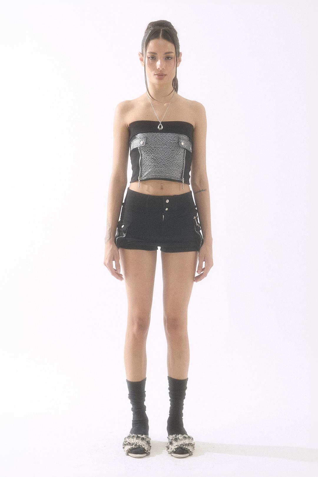 Cargo Sweatskirt Black