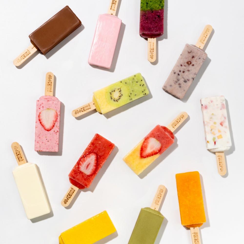 브릭팝 저칼로리 무설탕 천연 생과일 아이스크림 10종세트 칼로리낮은 비건 배달 아이스크림