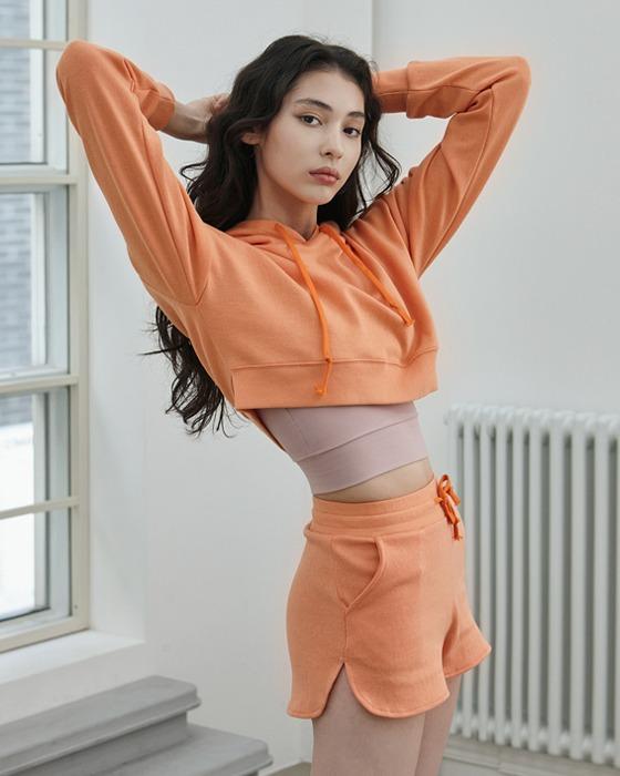 스트랩 돌핀 숏팬츠DEVI-B0044-오렌지