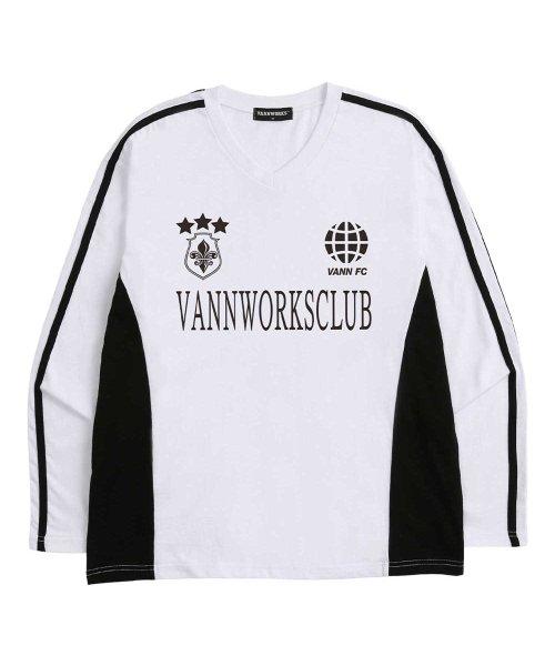 스포티 블록코어 롱 슬리브 VER.1 (VLS0011) 화이트/블랙