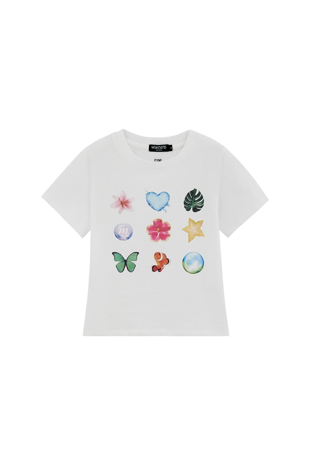 [레드벨벳 웬디, 하이키 서이 착용] 아이콘즈 티셔츠 오프 화이트