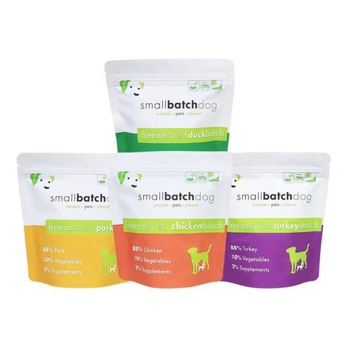 [공식] 스몰배치 강아지 동결건조사료 슬라이더 라이트팩 50g 치킨 터키 덕 포크, 칠면조, 50g, 1개