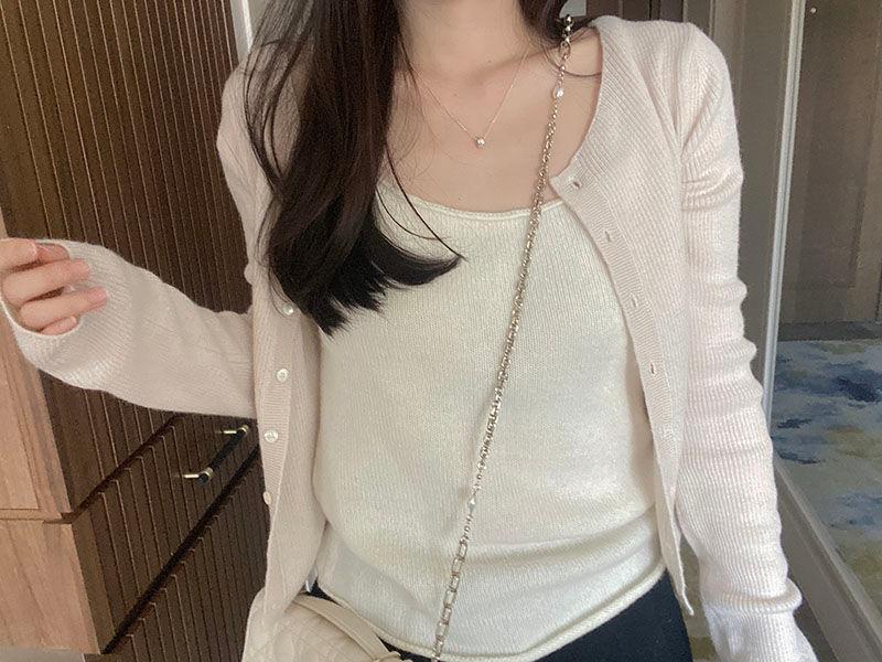 Mone knit bustier (모네 니트 뷔스티에) *ivory