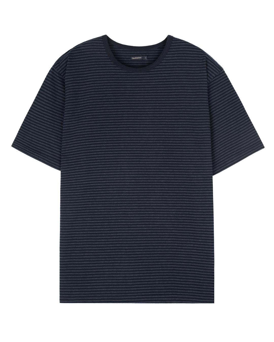 [HAUSBACKEN] HAUS STRIPE SHORT SLEEVE (NAVY)