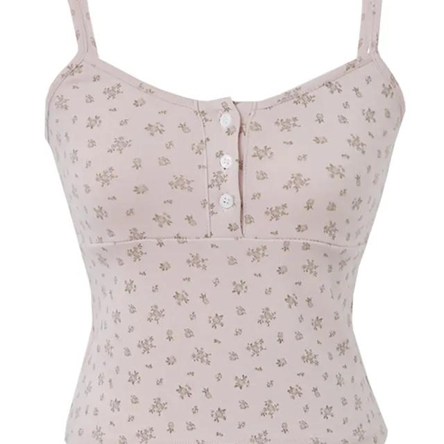 ❀FEMMEMUSE ROSE❀ PETIT FLEUR BUTTON T(PINK)