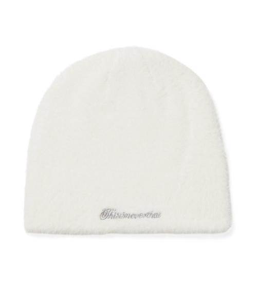 Shaggy No Cuff Beanie Off White