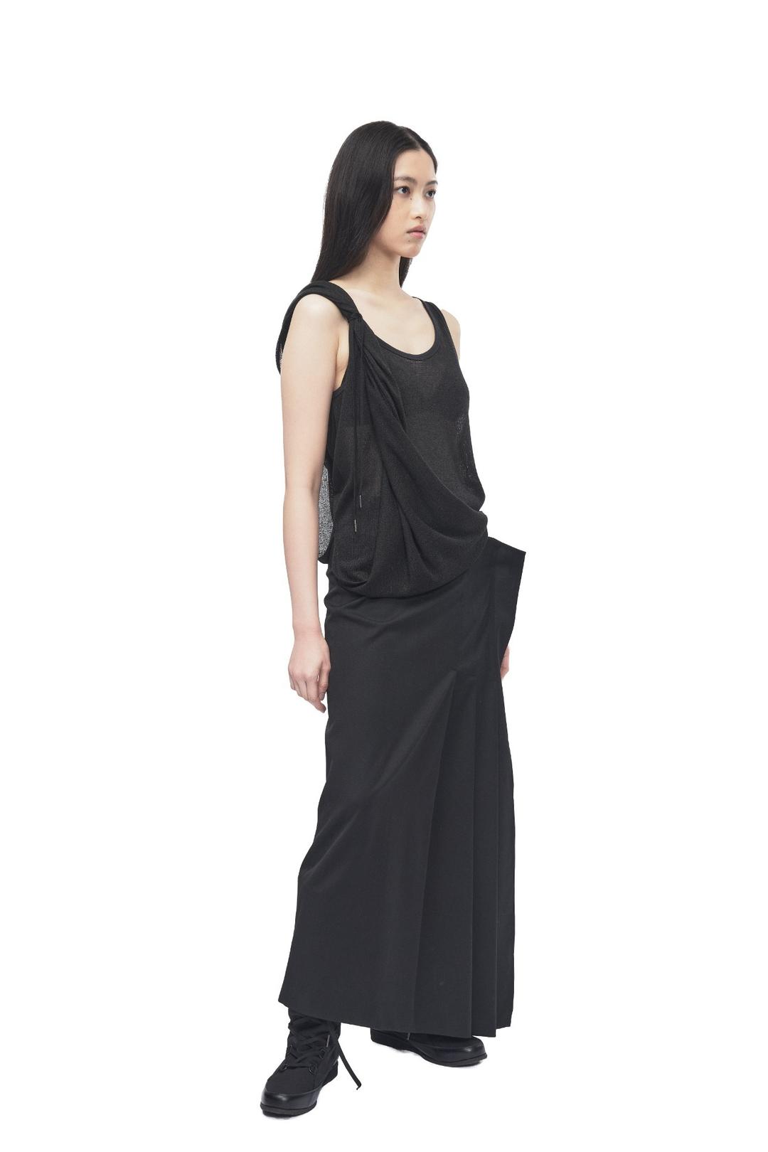 PLEATED WRAP SKIRT