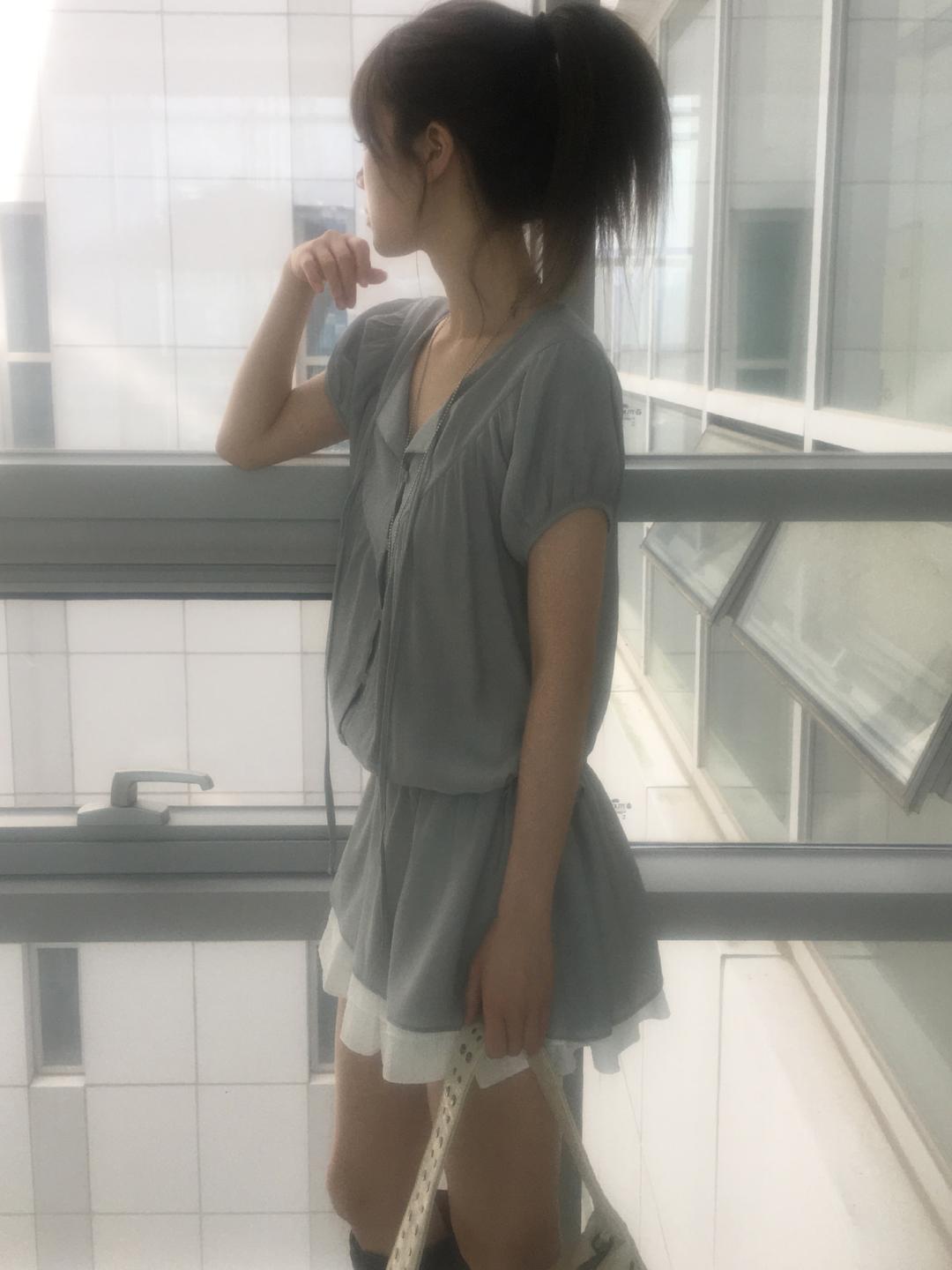Sua ops blouse (Ivory, gray, black)