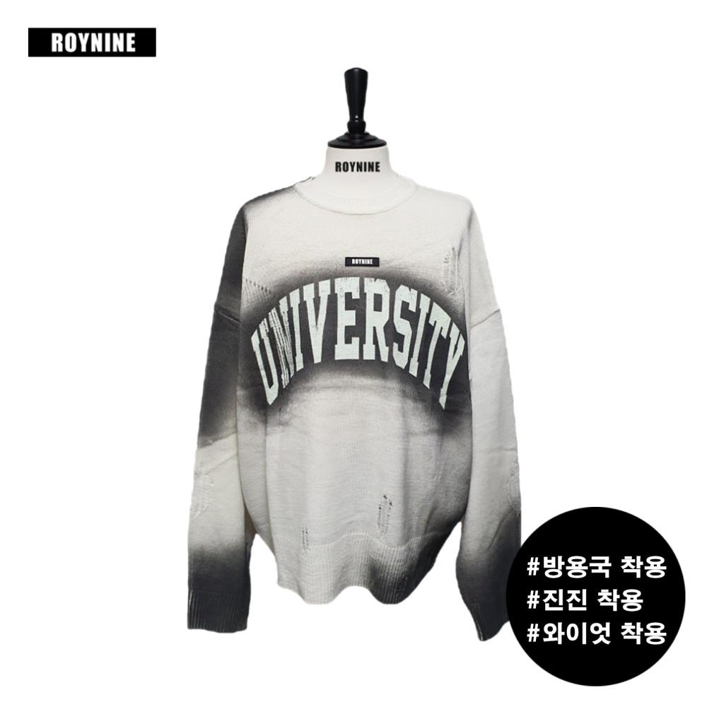 아이보리 페인팅 니트 - 방용국, 아스트로 진진, ONF 와이엇, 크래비티 형준, DKZ 재찬, 제이창, 원어스 이도,CIX 현석,제로베이스원 박건욱,이펙스 백승,이븐 유승언 협찬