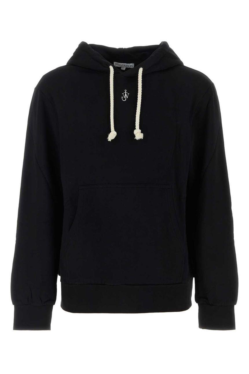 블랙 후드 티셔츠