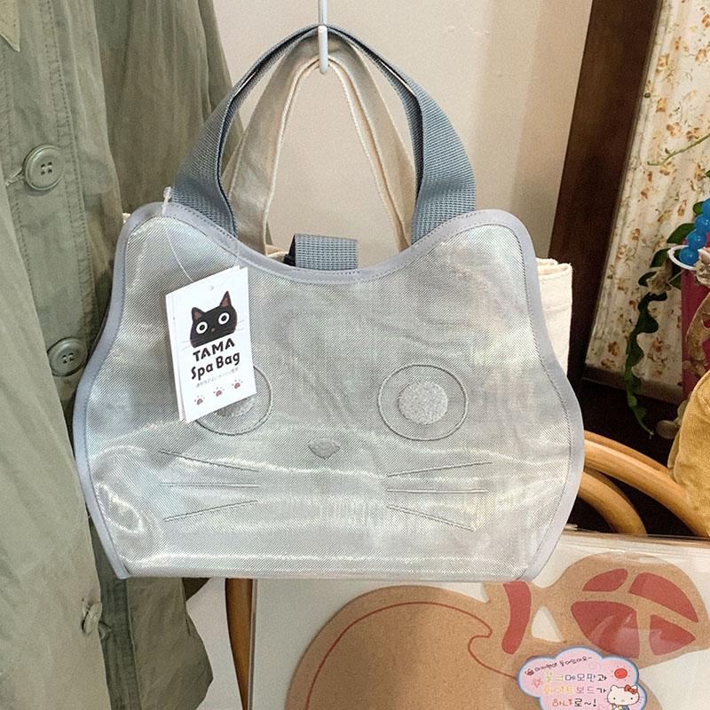 타마짱 메쉬 토트백