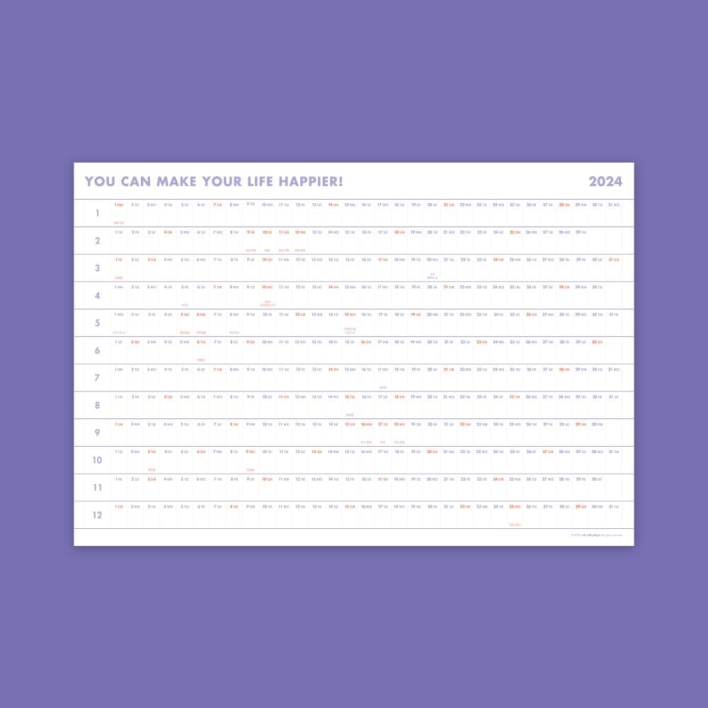 O,LD 2024 Big poster calendar