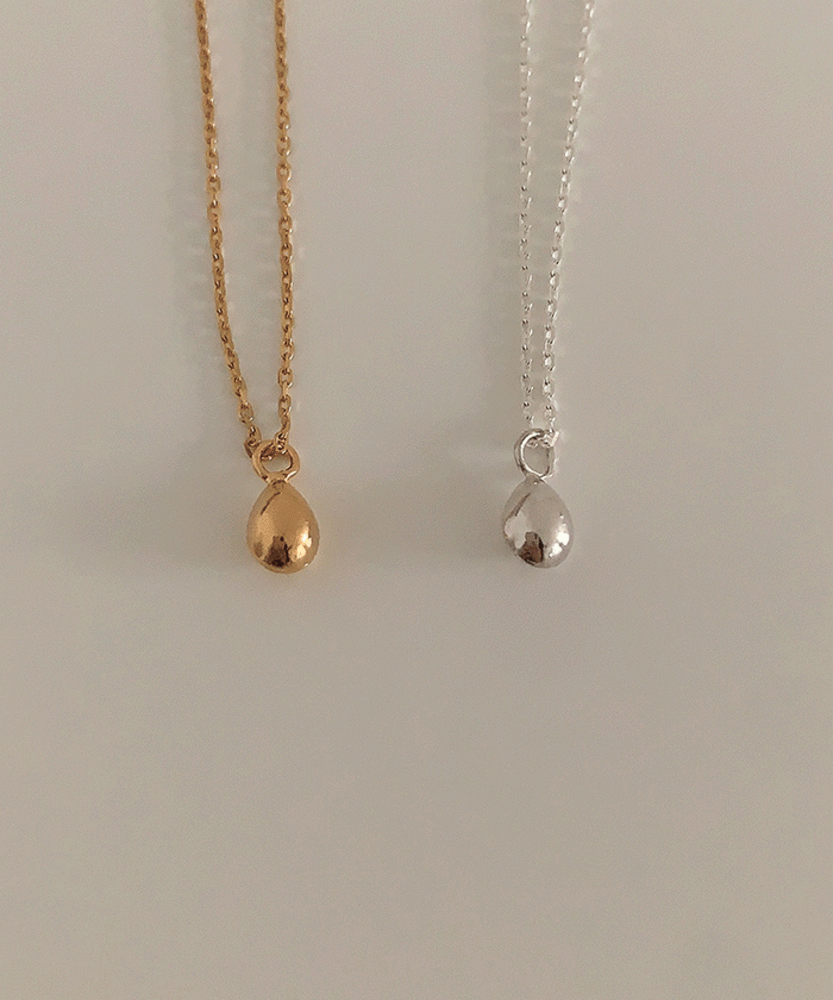 (silver925) 미니 물방울 목걸이 *2color