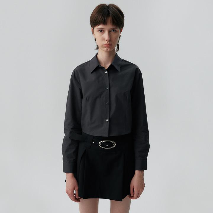 C 90S LINE LONG SLEEVE SHIRT_CHARCOAL
