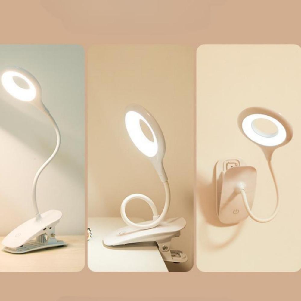 LED 미니 무선 충전식 집게 스탠드 단스탠드 독서등 침실 북라이트