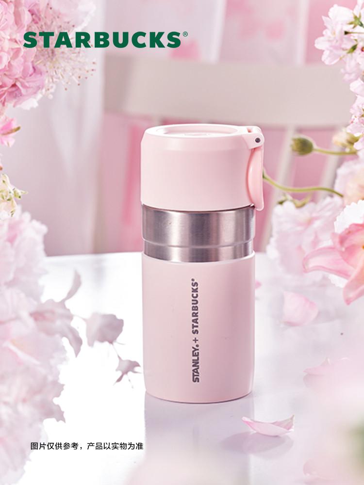 스타벅스 텀블러 중국 스벅 스탠리 stanley 핑크 스테인리스 보온보냉병 280ml