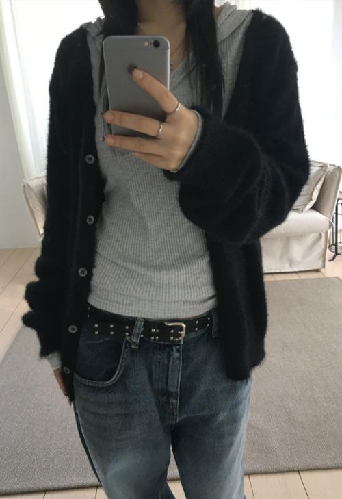 이즈이즈 [ee] Fru'Fur cardigan